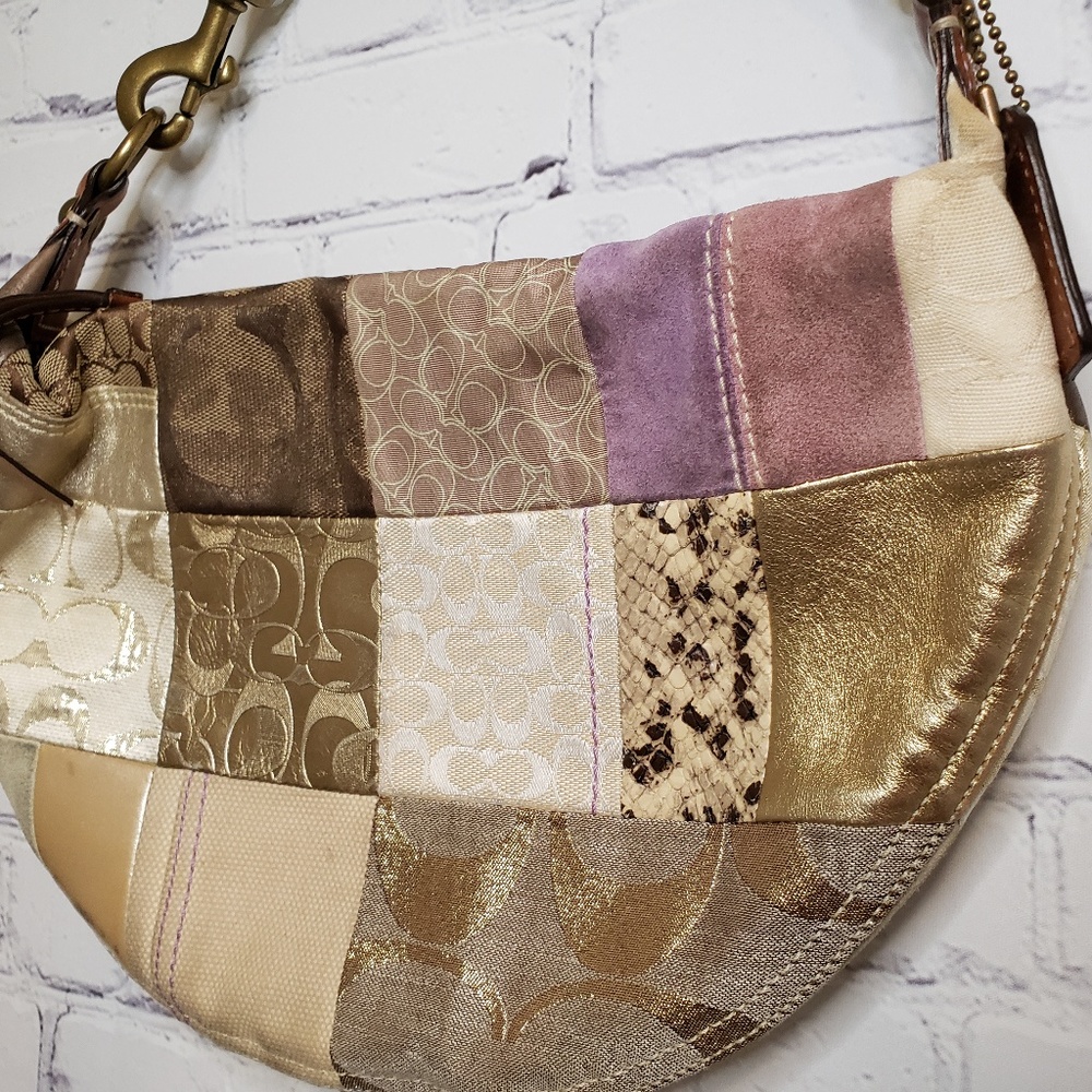 Authentic Coach Multicolored, Patchwork Purse - Picture 3 of 8